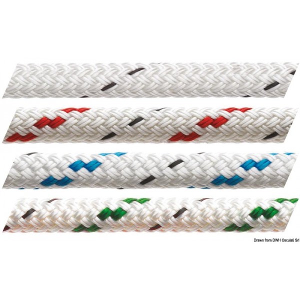 Fine Marlow Doppia treccia rossa 16 mm  - N°1 - comptoirnautique.com
