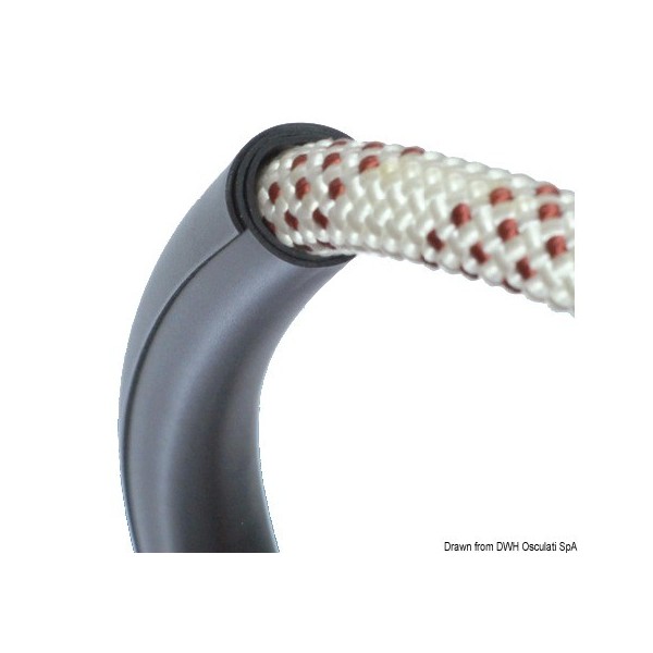Black Spiroll tip protector 8/16 mm - N°1 - comptoirnautique.com
