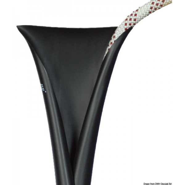 Black Spiroll tip protector 8/16 mm - N°2 - comptoirnautique.com