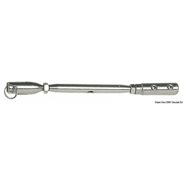 Turnbuckle for 5/6 mm cable drain termination - N°1 - comptoirnautique.com 