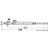 AISI 316 10 mm cable-crimping rigging screw - N°2 - comptoirnautique.com