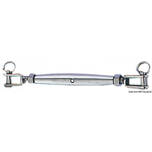 Vite di fissaggio con due clevis fissi in AISI 316 da 5 mm - N°1 - comptoirnautique.com