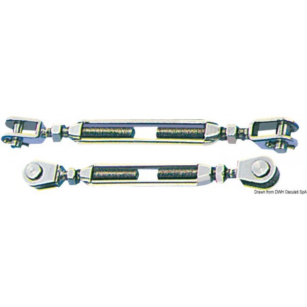 Vite di fissaggio con due clevis fissi in AISI 316 da 5 mm - N°1 - comptoirnautique.com