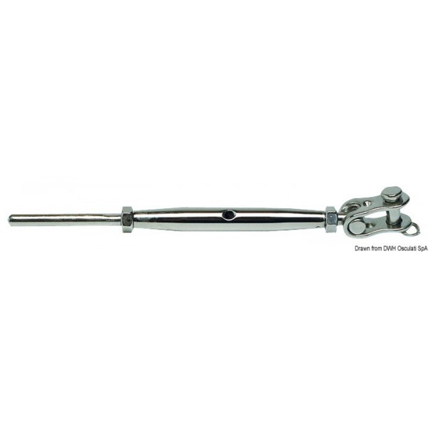 Turnbuckle with AISI 316 6 mm articulated clevises - N°1 - comptoirnautique.com