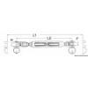 Forcella fissa 1/2" filetto diritto - N°2 - comptoirnautique.com