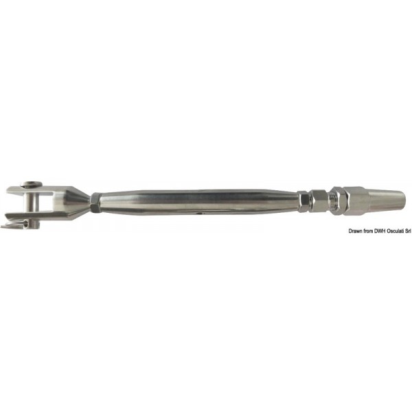 Tenditore con terminale a doppio cono da 4 mm - N°1 - comptoirnautique.com