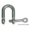 Grillo a U con perno imperdibile AISI 316 8 mm