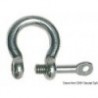 Set of 10 AISI 316 5 mm captive shackles, lyre type