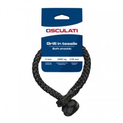 Grillete textil gris de...