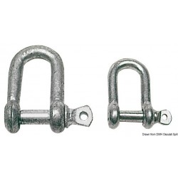 Galvanized steel shackle 25 mm