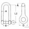 Grillete de 4 mm de longitud AISI 316 - N°2 - comptoirnautique.com