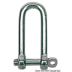 Long shackle AISI 316 10 mm