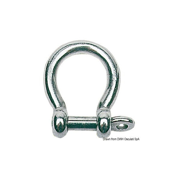 Lyre shackle AISI 316 4 mm - N°1 - comptoirnautique.com