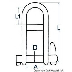 AISI 316 5 mm trigger lock...