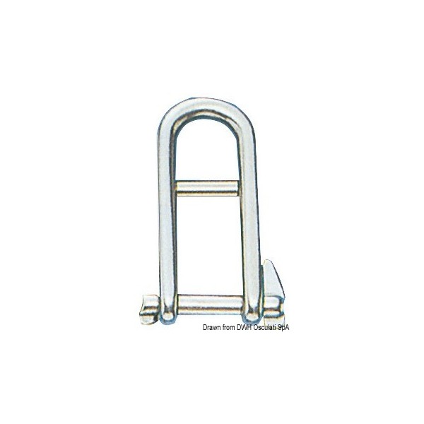 Grillo di bloccaggio e barra di arresto in AISI 316 da 6 mm - N°1 - comptoirnautique.com