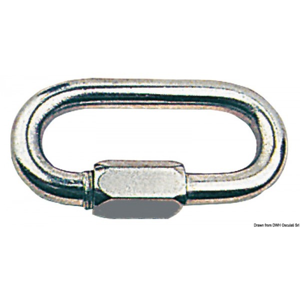 Moschettone a vite AISI 316 3,5 mm - N°1 - comptoirnautique.com