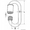 Karabiner mit Schraubverschluss AISI 316 4 mm - N°2 - comptoirnautique.com