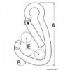 Karabinerhaken AISI 316 großer Durchgang 10 mm - N°2 - comptoirnautique.com