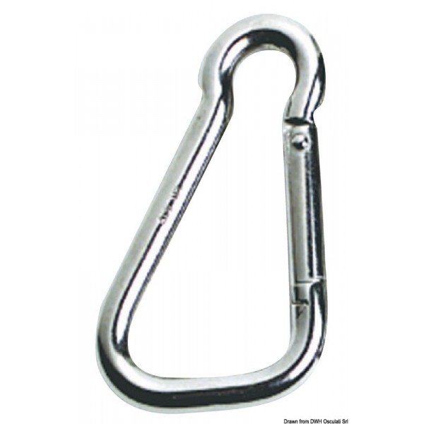 Moschettone in AISI 316, diametro grande 18 mm - N°1 - comptoirnautique.com