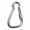 Moschettone in AISI 316, grande, anello di sicurezza da 23 mm