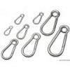 Pack of 10 polished AISI 316 carabiners with 6 mm eye - N°1 - comptoirnautique.com