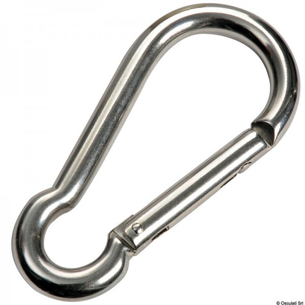 Moschettone autobloccante AISI 316 5 mm - N°1 - comptoirnautique.com