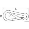 Moschettone autobloccante AISI 316 5 mm - N°3 - comptoirnautique.com