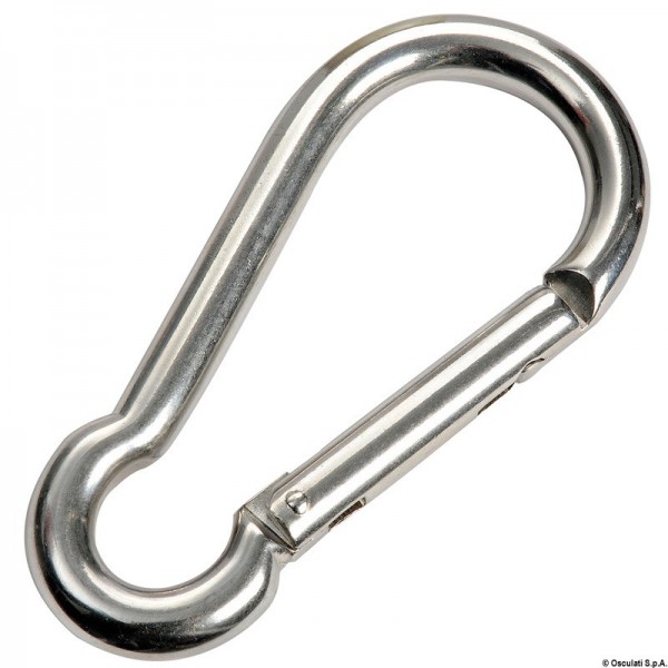 Moschettone autobloccante da 6 mm in AISI 316 - N°4 - comptoirnautique.com