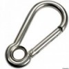 Gancio a moschettone in superficie con occhiello in AISI 316 12 mm - N°1 - comptoirnautique.com