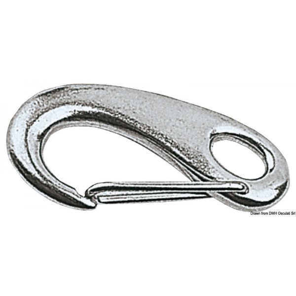 AISI 316 spring-loaded carabiner 100 mm - N°1 - comptoirnautique.com