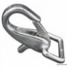 10 Moschettoni in acciaio inox per fettuccia da 25 mm