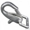 Stainless steel trigger carabiner for 30 mm webbing