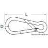 Moschettone AISI 316 100 mm con apertura asimmetrica - N°2 - comptoirnautique.com