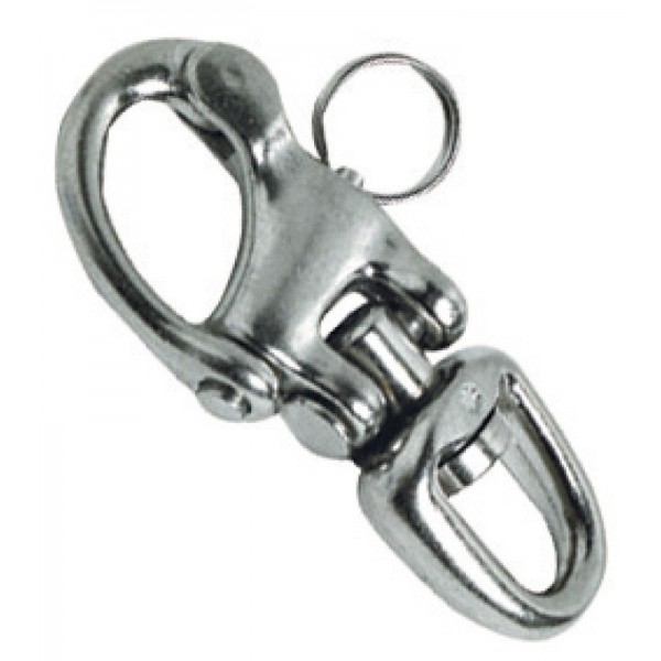 AISI 316 82 mm double-articulated carabiner for spikes - N°1 - comptoirnautique.com