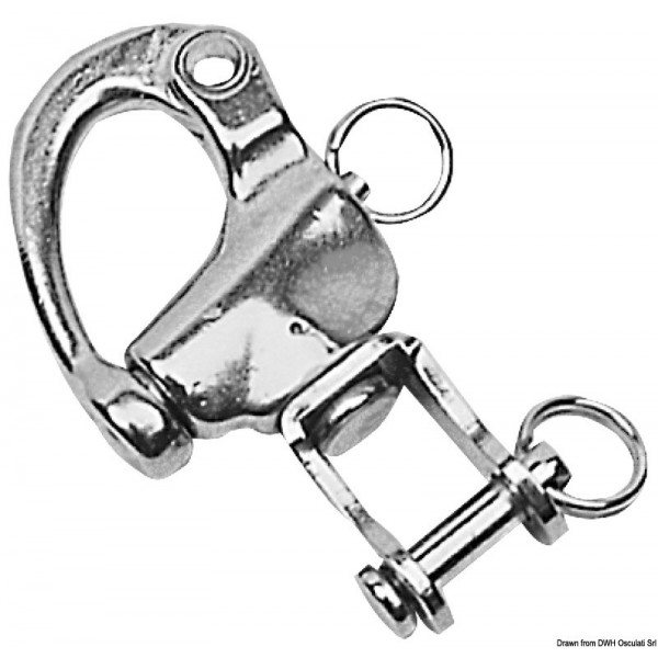 Moschettone girevole per spi AISI 316 70 mm - N°1 - comptoirnautique.com