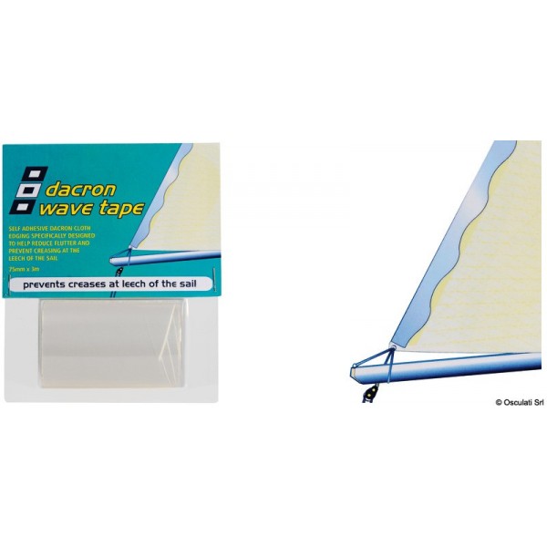 Nastro autoadesivo PSP Dacron Wave Leech di colore bianco - N°1 - comptoirnautique.com