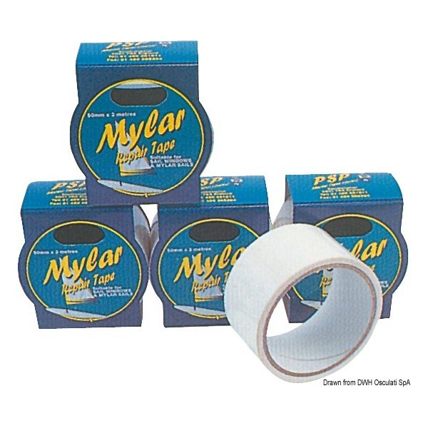 Transparent Mylar repair tape 50 mm x 3 m - N°1 - comptoirnautique.com