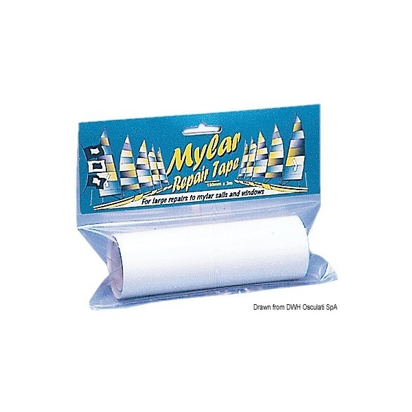Nastro di riparazione in Mylar trasparente 150 mm x 3 m - N°1 - comptoirnautique.com