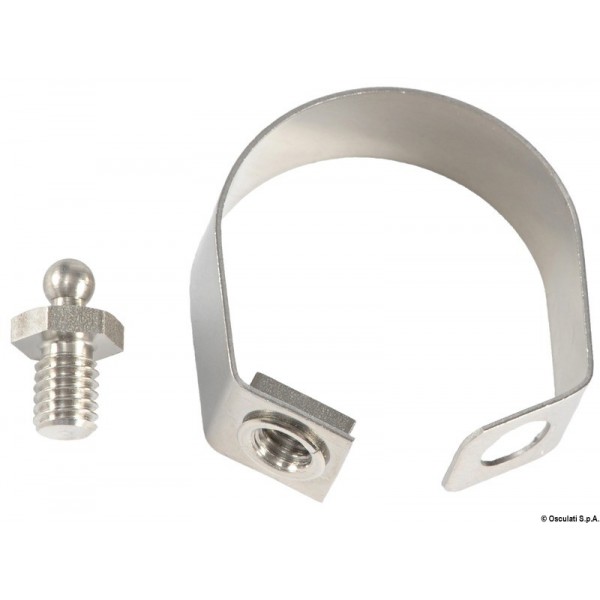 Stainless steel clamp for Tenax 25 mm knobs - N°2 - comptoirnautique.com