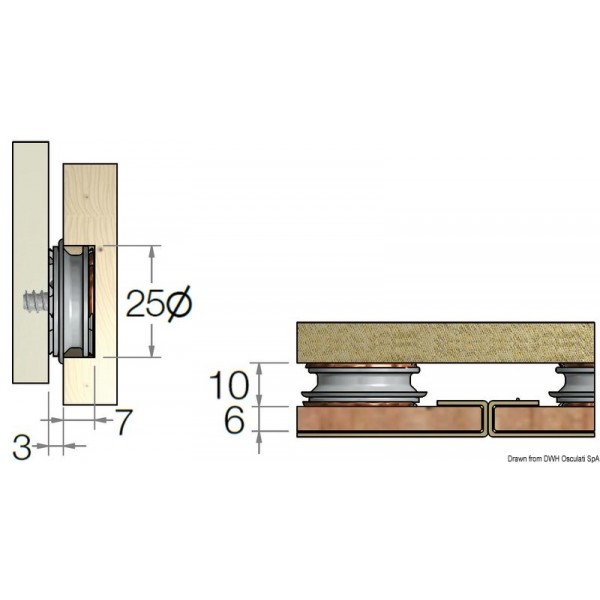 Centering device for aligning the two components - N°2 - comptoirnautique.com