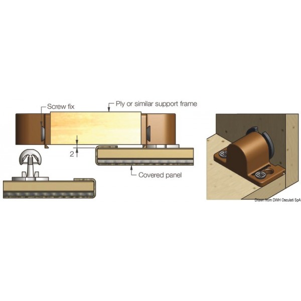 Femelle fixation laterale  - N°2 - comptoirnautique.com