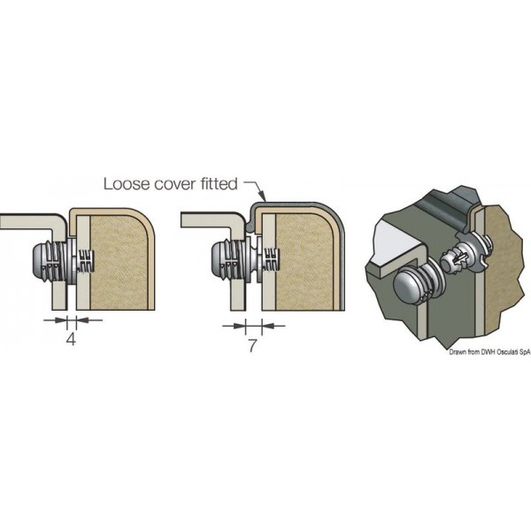 Set di 10 viti maschio autofilettanti, aria variabile - N°2 - comptoirnautique.com