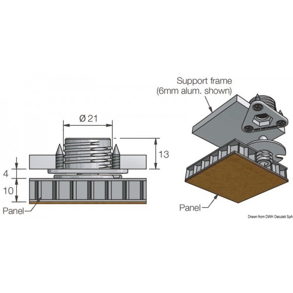 Self-tapping male Metal Range - N°2 - comptoirnautique.com