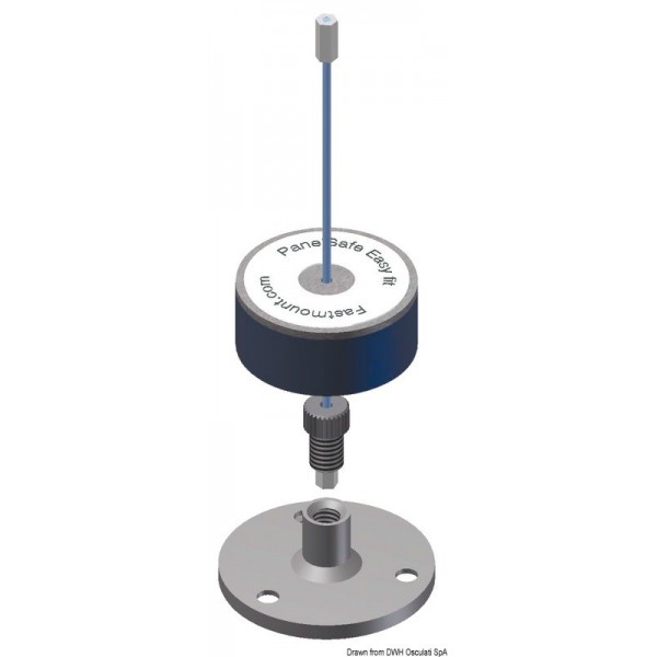 Sistema di fissaggio del pannello senza montaggio a incasso 150 mm - N°1 - comptoirnautique.com