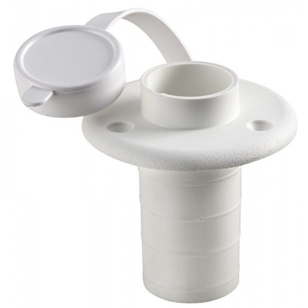 Base a palo in plastica, montaggio a incasso, 3 contatti, bianco - N°1 - comptoirnautique.com