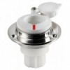 Base dritta da incasso in acciaio inox, rimovibile, bianca - N°1 - comptoirnautique.com