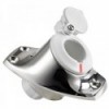 Base angolare da incasso in acciaio inox con palo bianco rimovibile - N°1 - comptoirnautique.com