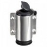 Base in acciaio inox con 3 contatti neri