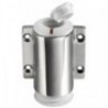 Base in acciaio inox con 2 contatti bianchi