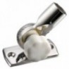 Base regolabile in acciaio inox con pomello bianco